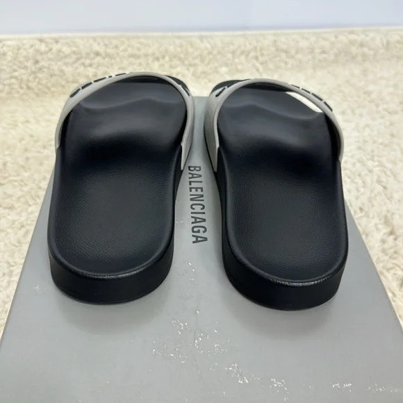 Balenciaga Women’s Slipper Size 9 Gray Black‎ - Picture 3 of 8